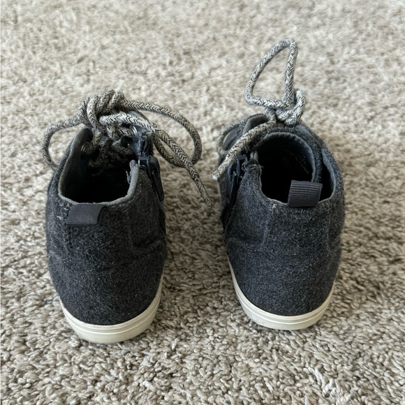 Old Navy toddler boys gray wool high top shoes size 9 - Picture 7 of 9